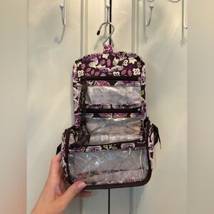Vera Bradley Purple Floral Quilted Hanging Organizer